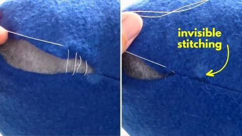 How to Sew Using A Ladder Stitch Invisible Stitching 480x270 1