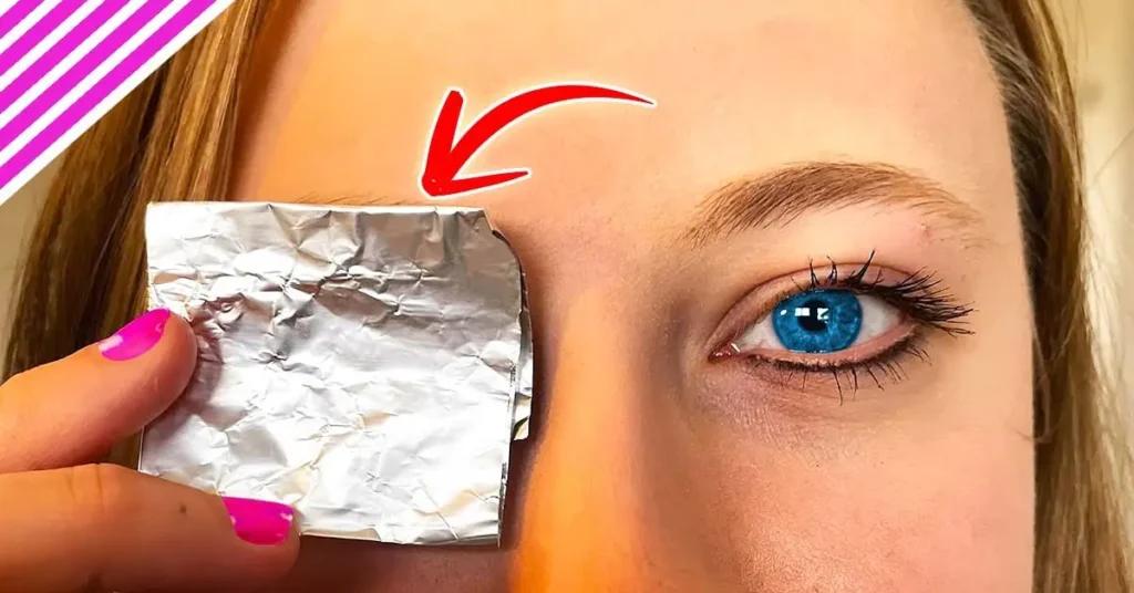 Pourquoi mettre du papier aluminium sur les yeux Vous serez surpris par son effet 1200x628 1