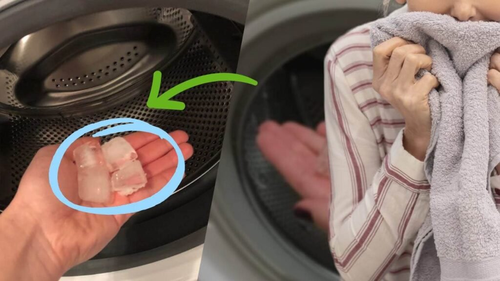 Ghiaccio in lavatrice