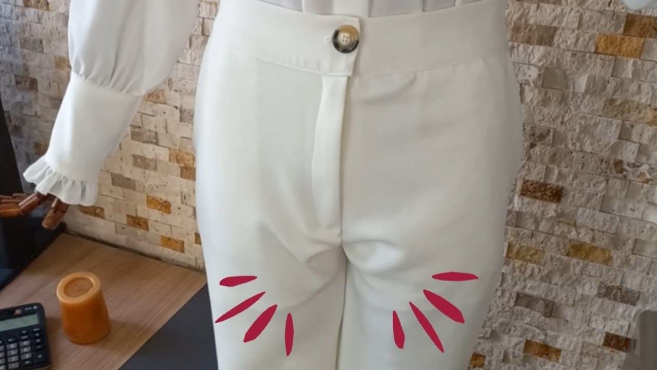 Correggere righe sui pantaloni