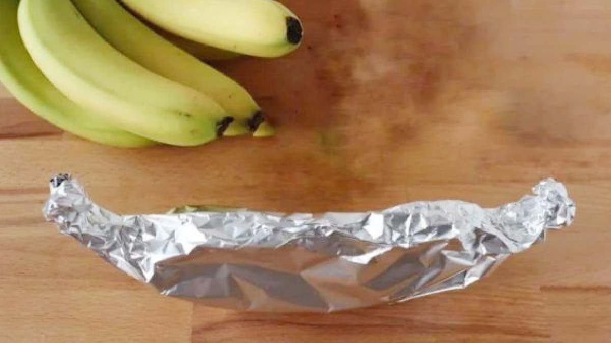 pourquoi vous devez emballer une banane dans du papier aluminium la raison va vous surprendre