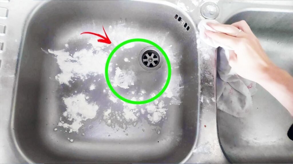 farina nel lavandino